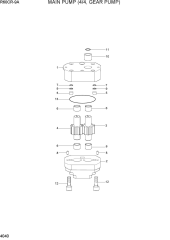 MAIN PUMP (4/4, GEAR PUMP)