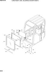 CAB ASSY (5/5, SLIDING DOOR ASSY)