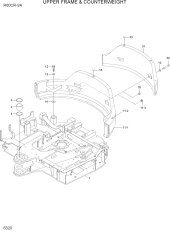 UPPER FRAME & COUNTERWEIGHT
