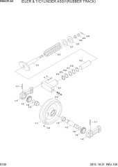 IDLER & T/CYL ASSY(RUBBER TRACK)