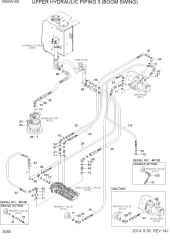 UPPER HYDRAULIC PIPING 3 (BOOM SWING)