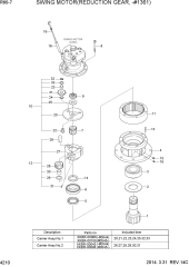 SWING MOTOR(REDUCTION GEAR, -#1361)