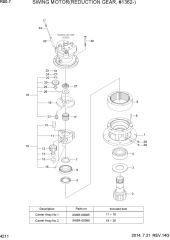 SWING MOTOR(REDUCTION GEAR, #1362-)
