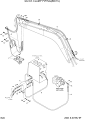 QUICK CLAMP HYD PIPING(#0013-)