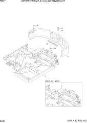 UPPER FRAME & COUNTERWEIGHT