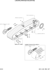 UNDERCARRIAGE MOUNTING & RUBBER TRACK