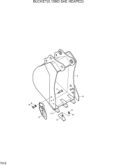 BUCKET(0.15M3 SAE HEAPED)