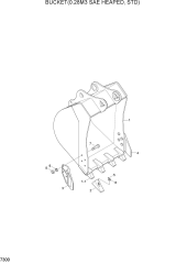 BUCKET(0.28M3 SAE HEAPED, STD)