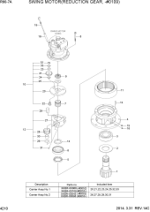 SWING MOTOR(REDUCTION GEAR, -#0109)