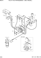 PILOT HYD PIPING(BASE 1)
