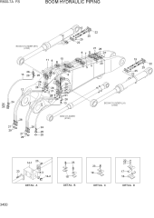 BOOM HYDRAULIC PIPING