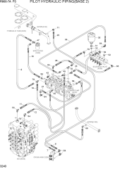 PILOT HYDRAULIC PIPING(BASE 2)