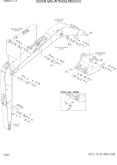 BOOM MOUNTING(L/REACH)