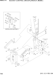 BUCKET CONTROL GROUP(L/REACH, #0088-)