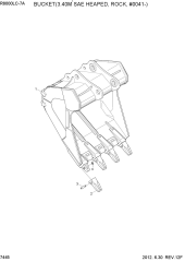 BUCKET(3.40M3 SAE HEAPED, ROCK, #0041-)