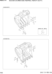 BUCKET(4.04M3 SAE HEAPED, HEAVY DUTY)