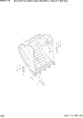 BUCKET(4.5M3 SAE HEAPED, H/DUTY,#0108-)