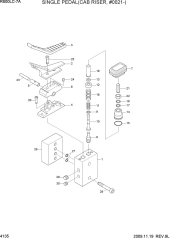 SINGLE PEDAL(CAB RIESER, #0021-)