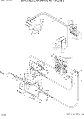 D/ACTING MAIN PIPING KIT(1/2, #0038-)