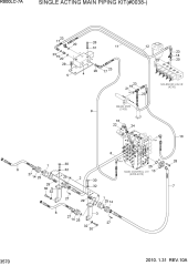 SINGLE ACTING MAIN PIPING KIT(#0038-)