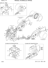 TRAVEL HYDRAULIC PIPING