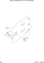 SIDE COVER ASSY(LH, 1/2, LOW NOISE)