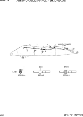 ARM HYDRAULIC PIPING(7.15M, L/REACH)
