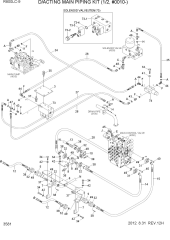 D/ACTING MAIN PIPING KIT(1/2, #0010-)