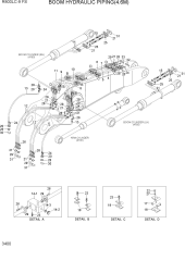 BOOM HYDRAULIC PIPING(4.6M)
