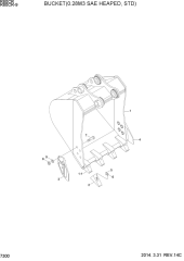 BUCKET(0.28M3 SAE HEAPED, STD)