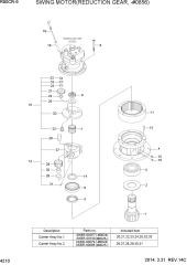 SWING MOTOR(REDUCTION GEAR, -#0856)