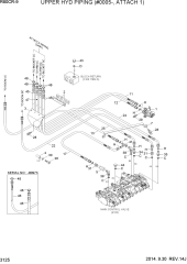 UPPER HYD PIPING(#0005-, ATTACH 1)