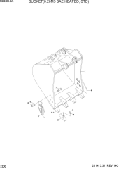 BUCKET(0.28M3 SAE HEAPED, STD)