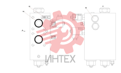 Блок клапанов подъемного цилиндра RSC45.2.2.10 A810299000205 (часть 2)