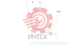 Опора воздухозаборника 12566017