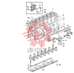 Блок цилиндров TAD1340VE VOLVO