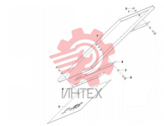 Брызговик задний левый 11201445
