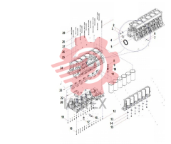 Комплектующие блока цилиндров WP10.336E53 DHL10Q0078 247kW 60273261 (часть 1)