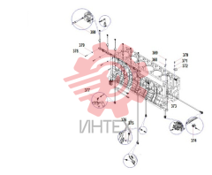 Комплектующие блока цилиндров WP10.336E53 DHL10Q0078 247kW 60273261 (часть 2)
