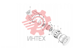 Ступица заднего колеса с комплектующими 990.12.34.0125 60256861