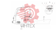 Кабина в сборе SYM5403JW.10.1 12556603 (часть 1)
