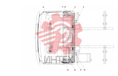 Кабина в сборе SYM5403JW.10.1 12556603 (часть 2)