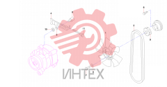 Шкив, натяжитель ремня, ремень и вентилятор 60041436