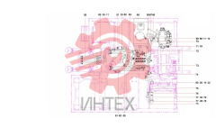 Трубопровод гидравлической системы SY135C9I2K(BR).1 13510668 (часть 1)