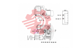 Комплектующие поворотной платформы SY135C9I3K.1 13066947