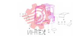 Крышка кондиционера и кронштейны кабины 60163524