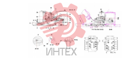 Трубопровод гидравлической системы SY135C9I3K.1.2 13050316 (часть 2)