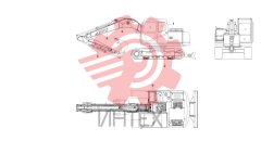 Компоненты основные экскаватора SY135C9 13822616