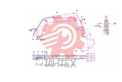 Трубопровод стрелы SY135C9I3K(US).3.1 13837626