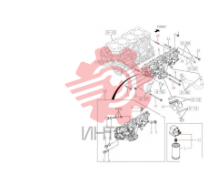 Маслоохладитель и фильтр масляный 60335716